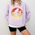 Get In Loser Opossum Raccoon Sweatshirt | Comfort Colors Cozy Unisex Top Orchid