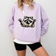 It's Called Trash Can Not Trash Cannot Funny Racoon Comfort Colors Sweatshirt Orchid