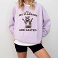 Raccoon Comfort Colors Sweatshirt - Humorous Phrase for Casual Days Orchid