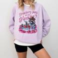 Raccoon Design Comfort Colors Sweatshirt - Fun Quirky Winter Wear Orchid