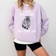 Raccoon Lover Comfort Colors Sweatshirt - Cozy Wildlife Style Orchid