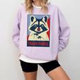 Raccoon Lover Comfort Colors Sweatshirt - Wildlife Cozy Design Orchid