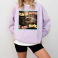 Raccoon Meme Comfort Colors Sweatshirt - Oddly Specific Life Soup Orchid