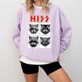 Raccoon Rock Band Sweatshirt - Comfy Concert Wear for All Ages Orchid