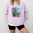 Raccoon Shirt 3 Racoons Howling At Moon Weird Cursed Comfort Colors Sweatshirt Orchid