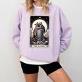 Raccoon Tarot The Lovers Unisex Sweatshirt - Cozy Rustic Style Orchid