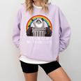 Raccoon Trash Panda Comfort Colors Sweatshirt | Unisex Cozy Apparel Orchid