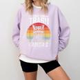 Save The Trash Pandas Sweatshirt - Vintage Retro Raccoon Design Orchid