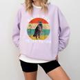 Save The Trash Panda Raccoon Animal Retro Vintage Sunset Comfort Colors Sweatshirt Orchid