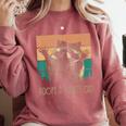 Adopt a Street Cat Sweatshirt - Animal Art for Cat & Raccoon Lovers Crimson