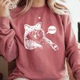 Bruh Raccoon Trash Panda Lover Racoon Meme Teens Slang Comfort Colors Sweatshirt Crimson