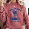 Cowboy Raccoon Meme Sweatshirt - Humorous Comfort Colors Apparel Crimson