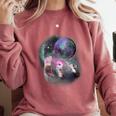 Ferrets Howling At The Moon Shirt Ferret Comfort Colors Sweatshirt Crimson