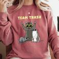 Garbage Gang Animals Comfort Colors Sweatshirt | Opossum, Raccoon, Rat Crimson