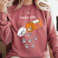 Happy Pills Raccoon T-Shirt - Relaxed Fit for Raccoon Lovers Crimson