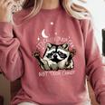 It's Called Trash Can Not Trash Cannot Funny Racoon Comfort Colors Sweatshirt Crimson