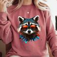 Raccoon Comfort Colors Sweatshirt - Stylish Unisex Top Crimson
