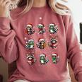 Raccoon Lover Pajama Sweatshirt - Cozy Christmas Lights Decor Crimson