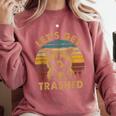 Raccoon Lovers Cozy Sweatshirt | Funny Animal Theme | Small Comfort Fit Crimson