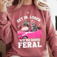 Raccoon For Men Women Raccoon Lover Introvert Comfort Colors Sweatshirt Crimson