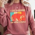 Raccoon For Men Women Raccoon Lover Introvert Comfort Colors Sweatshirt Crimson