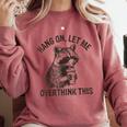 Raccoon Sarcastic Sweatshirt for Comfort - Unisex Relaxed Fit Crimson
