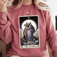 Raccoon Tarot The Lovers Unisex Sweatshirt - Cozy Rustic Style Crimson