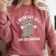 Raccoon Trash Panda Workout Sweatshirt - Unisex Gym Wear, Comfort Style Crimson