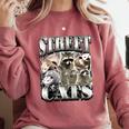 Retro Raccoon Summer Sweatshirt - Unisex Comfort Fit Crimson
