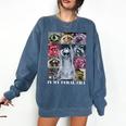 Feral Raccoon Meme Sweatshirt - Cozy Unisex Top for Humor Lovers Denim