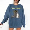 Garbage Gang Animals Comfort Colors Sweatshirt | Opossum, Raccoon, Rat Denim