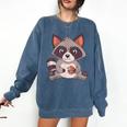 Raccoon Comfort Colors Sweatshirt | Cookie Lovers' Cozy Gear Denim
