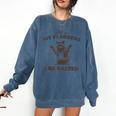 Raccoon Comfort Colors Sweatshirt - Humorous Phrase for Casual Days Denim