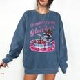 Raccoon Design Comfort Colors Sweatshirt - Fun Quirky Winter Wear Denim