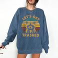 Raccoon Lovers Cozy Sweatshirt | Funny Animal Theme | Small Comfort Fit Denim