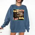 Raccoon Meme Comfort Colors Sweatshirt - Oddly Specific Life Soup Denim