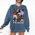Raccoon Meme Sweatshirt - Comfort Colors | Fun Style Unisex Gift Denim