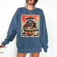 Raccoon Ramen Sweatshirt - Anime Style | Cozy Gift for Fans Denim