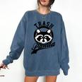 Raccoon Sweatshirt - Save The Trash Panda Meme - Cute & Cozy Comfort Denim