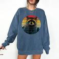 Raccoon Themed Comfort Colors Sweatshirt | Novelty Animal Design Denim