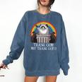 Raccoon Trash Panda Comfort Colors Sweatshirt | Unisex Cozy Apparel Denim