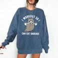 Raccoon Trash Panda Workout Sweatshirt - Unisex Gym Wear, Comfort Style Denim