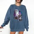 Raccoons Howling At Moon Sweatshirt - Cozy Unisex Comfort Colors Denim