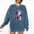 Rats Howling Moon Sweatshirt – Cozy Rat-Themed Unisex Hoodie Denim