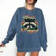 Retro Raccoon Comfort Sweatshirt - Fun & Cozy Design Denim