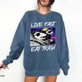 Street Cats & Trash Pandas Sweatshirt | Cotton Blend | Adults Denim