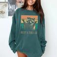 Adopt a Street Cat Sweatshirt - Animal Art for Cat & Raccoon Lovers Blue Spruce
