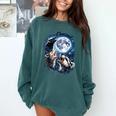 Animal Meme Comfort Colors Sweatshirt - Opossum Raccoon Skunk Design Blue Spruce