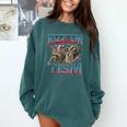 Autism Meme Comfort Colors Sweatshirt - Raccoon Design Blue Spruce
