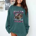 Autism Racoon Sweatshirt - Comfort Colors - Funny Meme Gift Blue Spruce